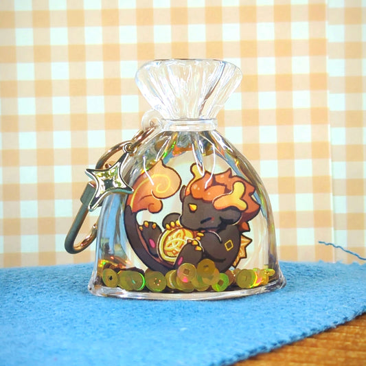 Genshin Liquid Fish Bag Charms by actuallypunny