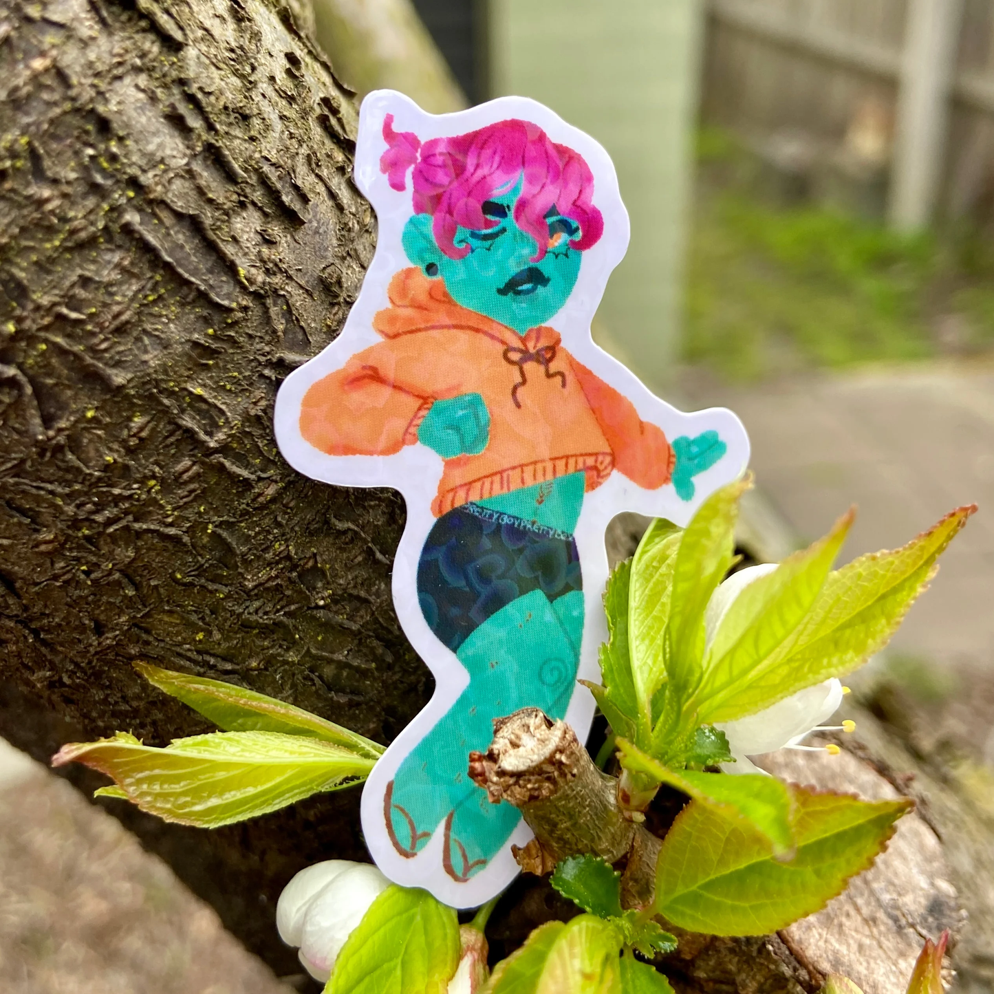 Loverboy Holographic Die Cut Sticker by Kaiioju