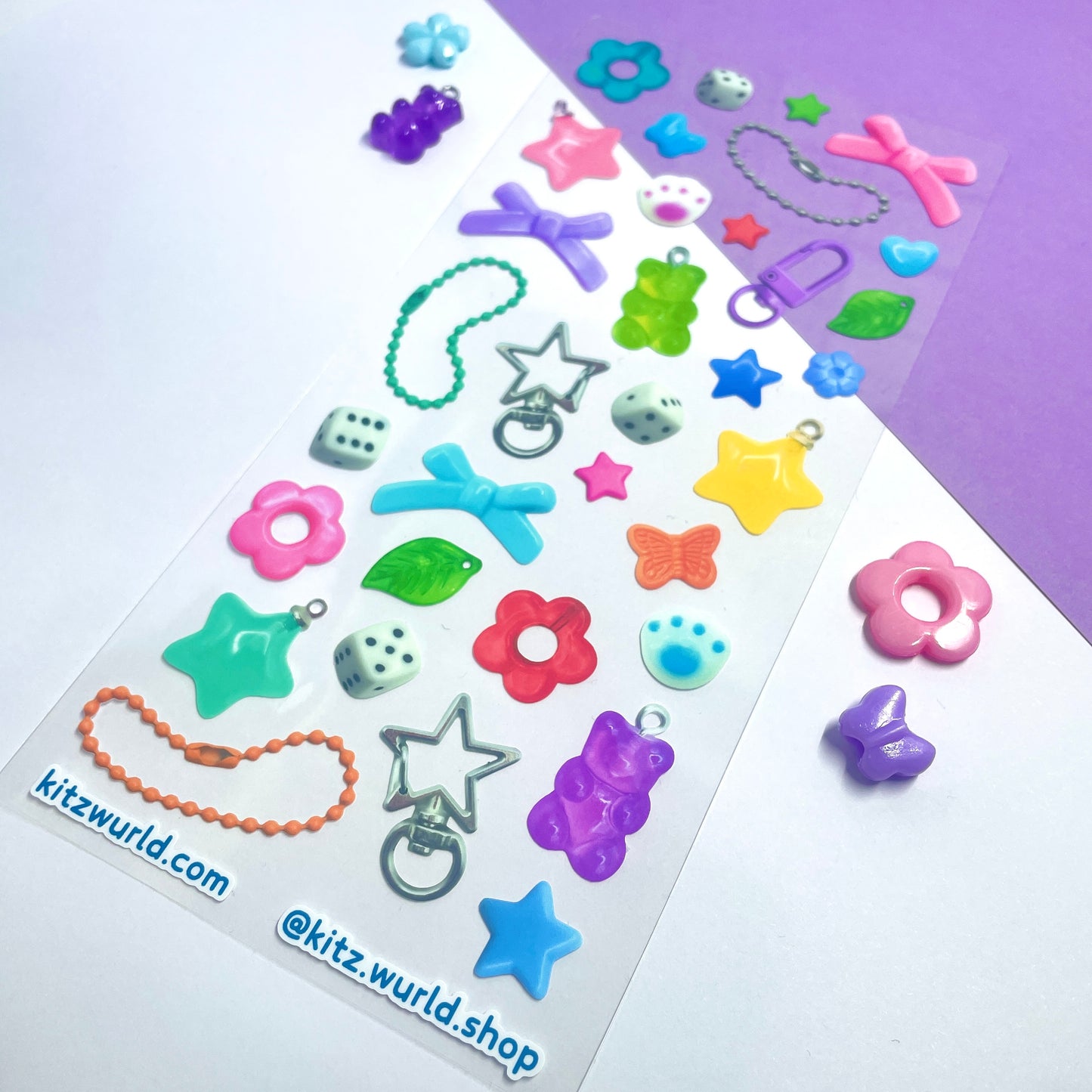Beads & Charms V2 Sticker Sheet by Kitz Wurld