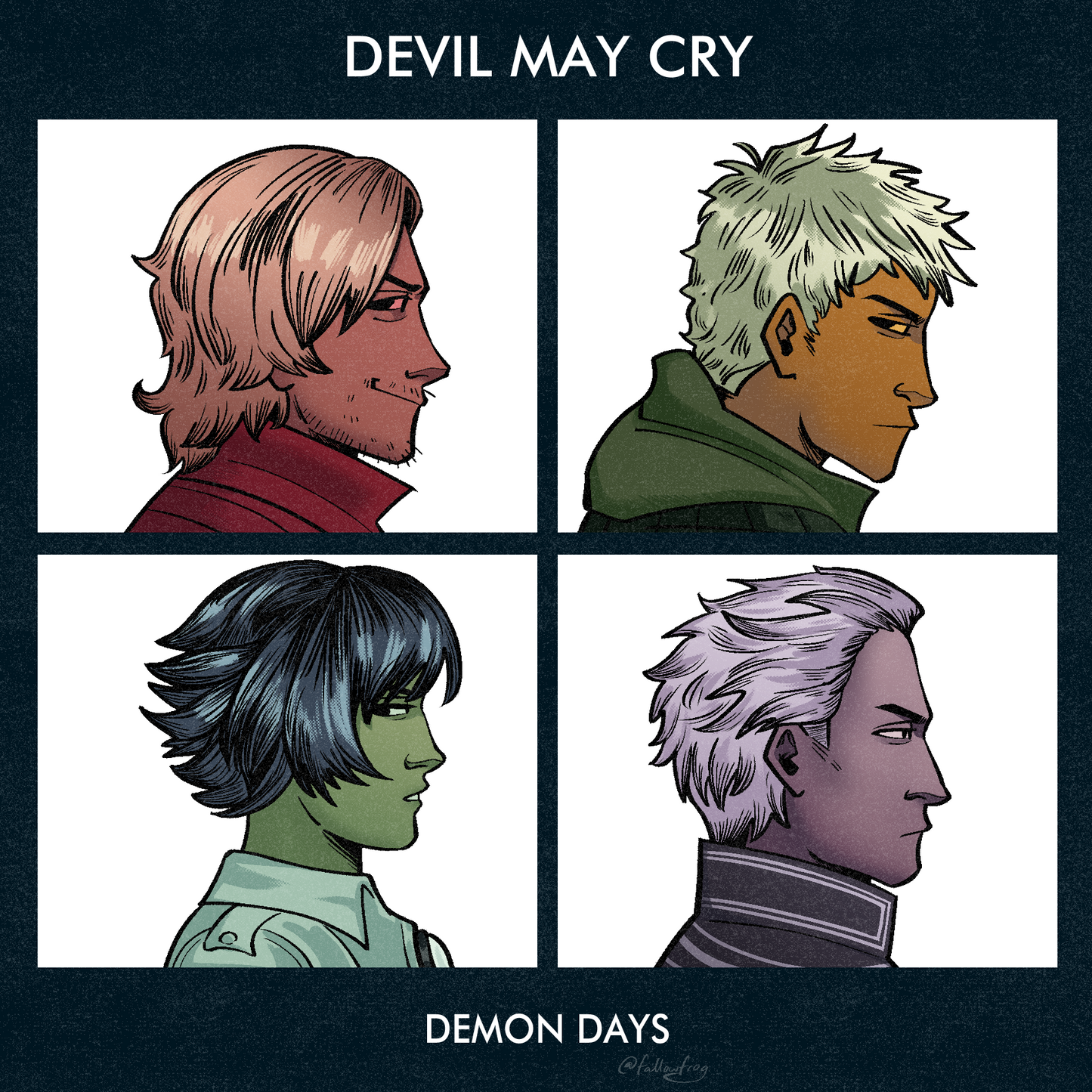Devil May Cry Demon Days Square Print by FallowFrog