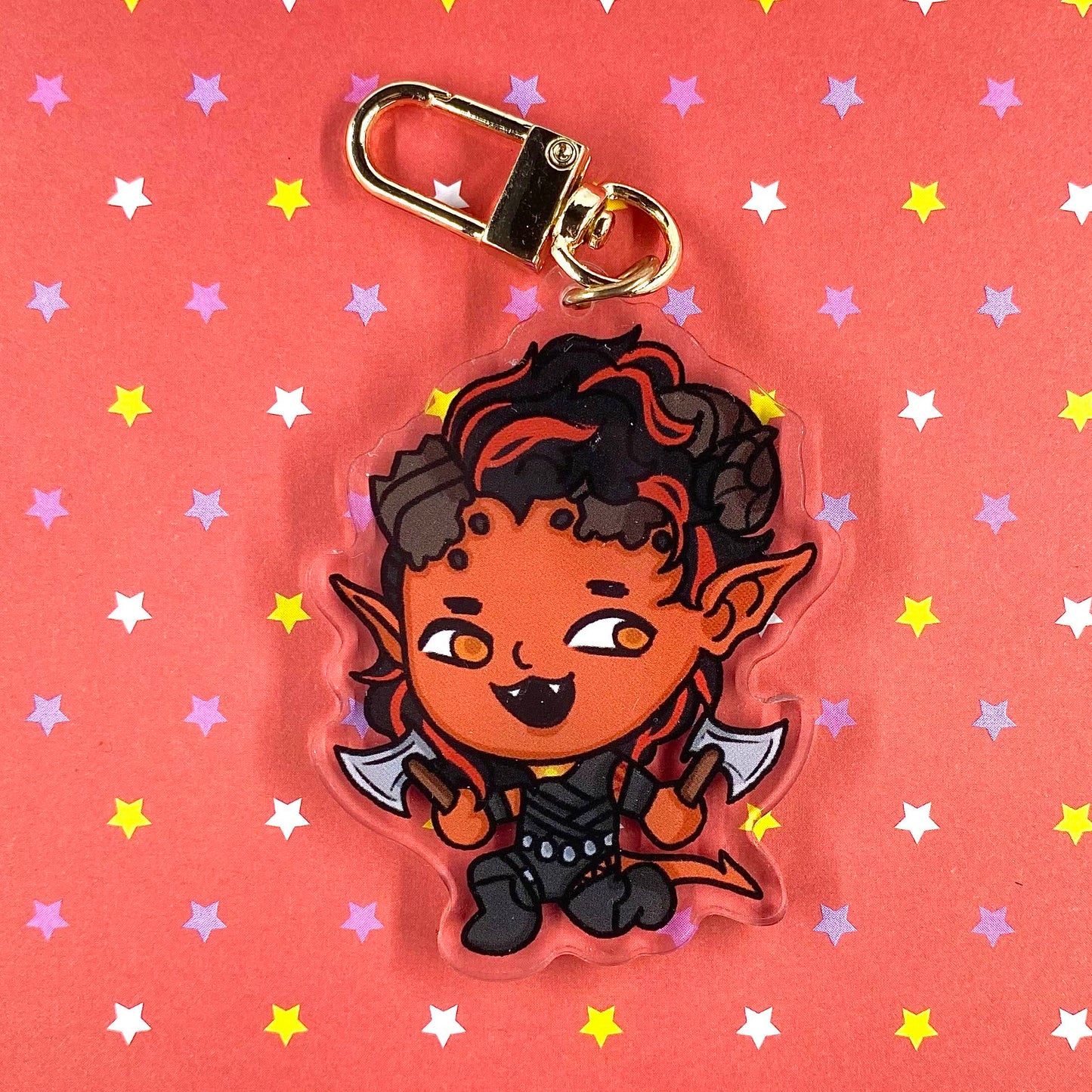 Baldur's Gate 3 Karlach Charm by Kitzchky