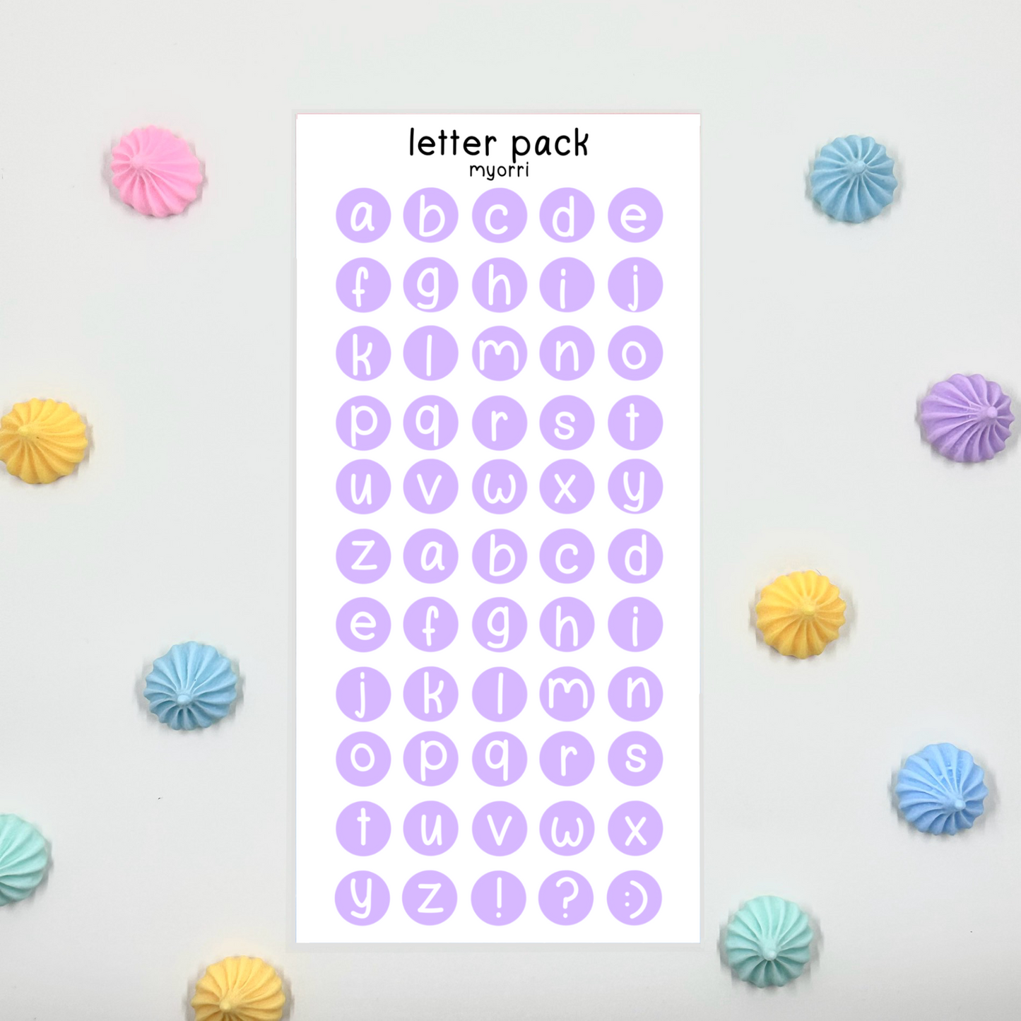 Letter Pack Sticker Sheet by myorri
