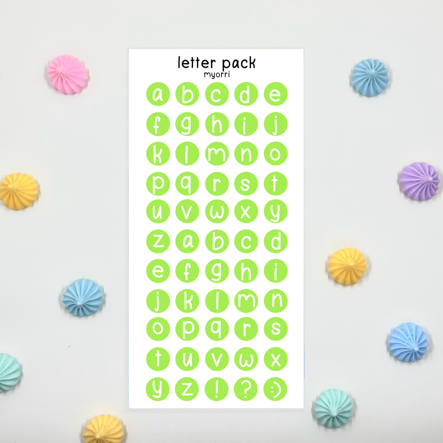 Letter Pack Sticker Sheet by myorri