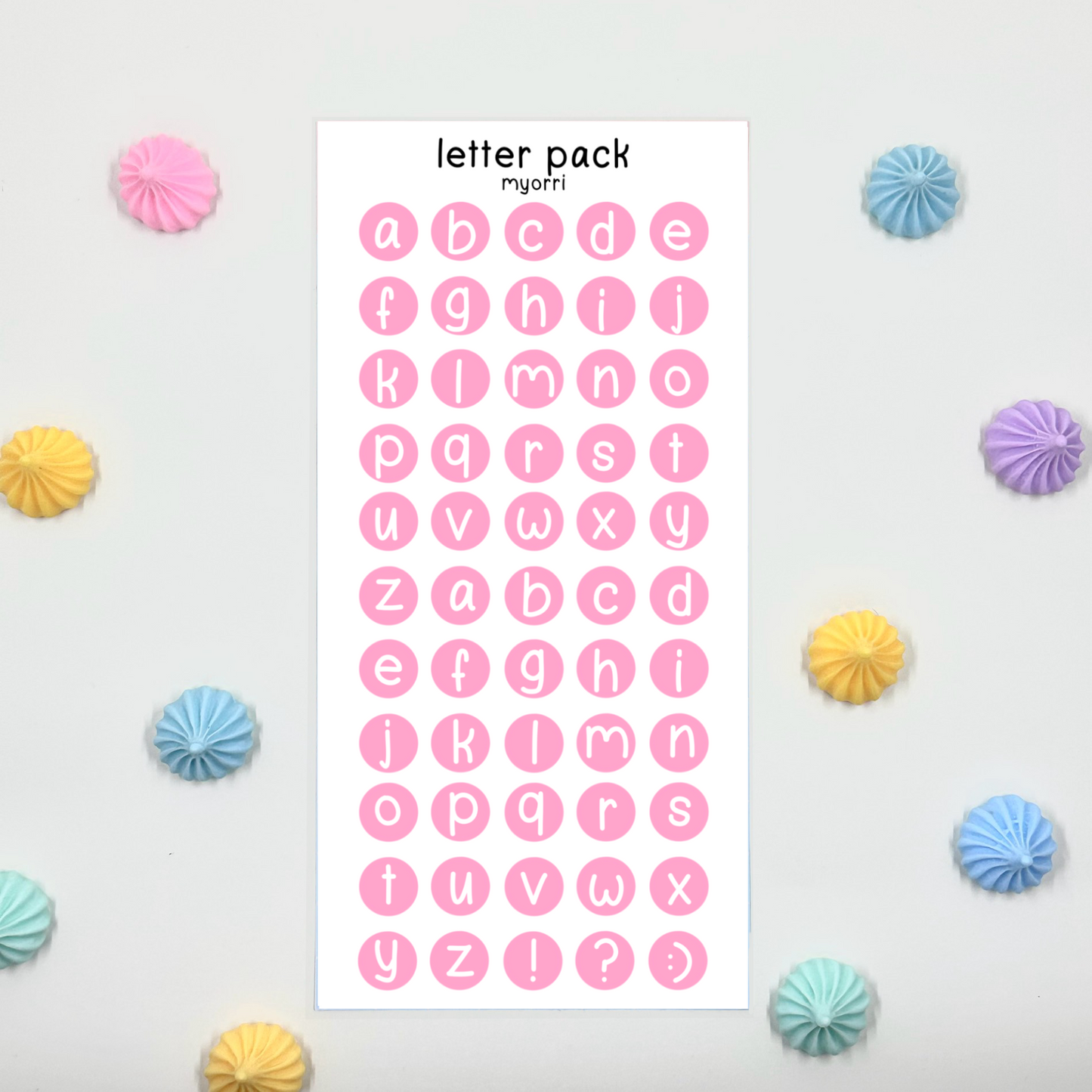 Letter Pack Sticker Sheet by myorri