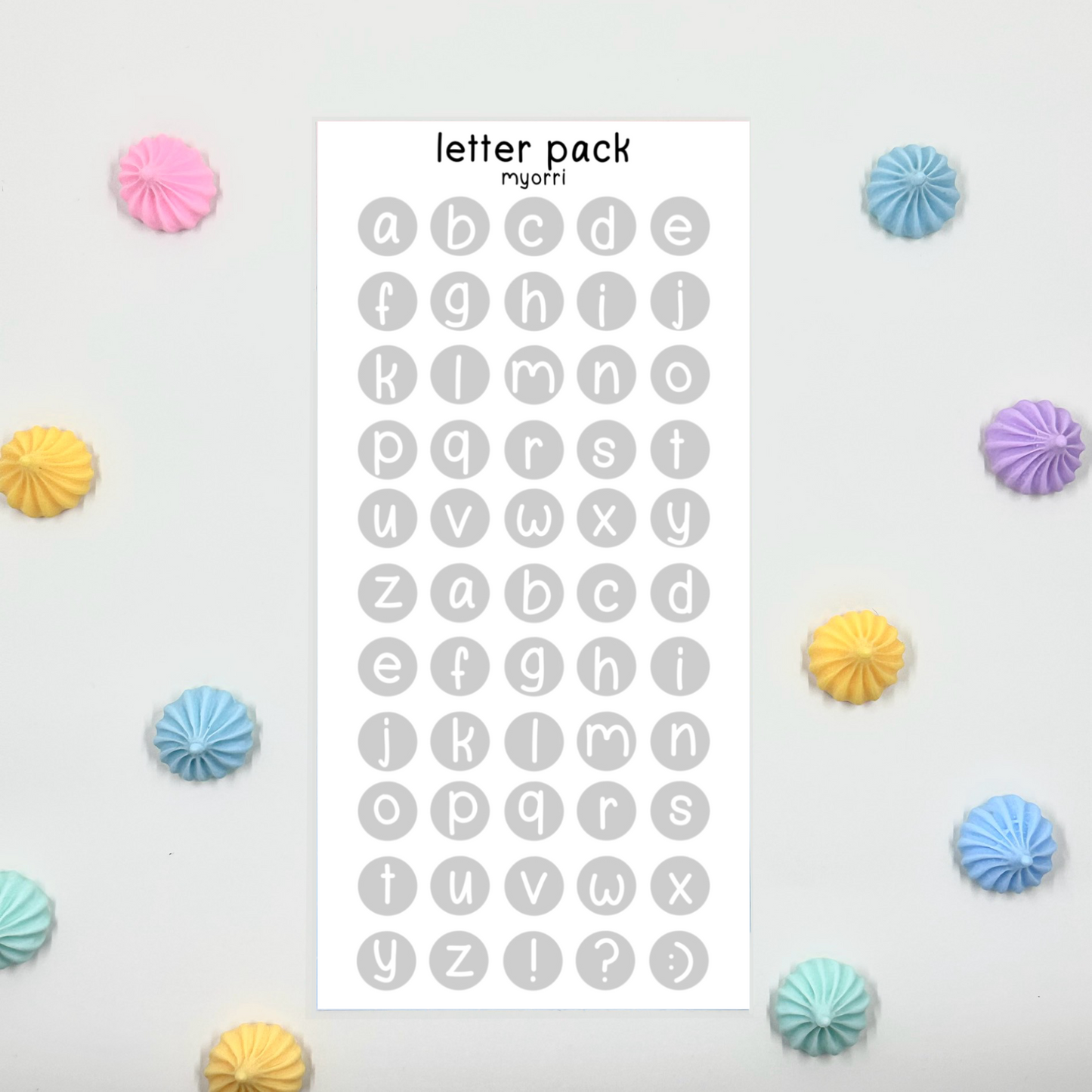Letter Pack Sticker Sheet by myorri