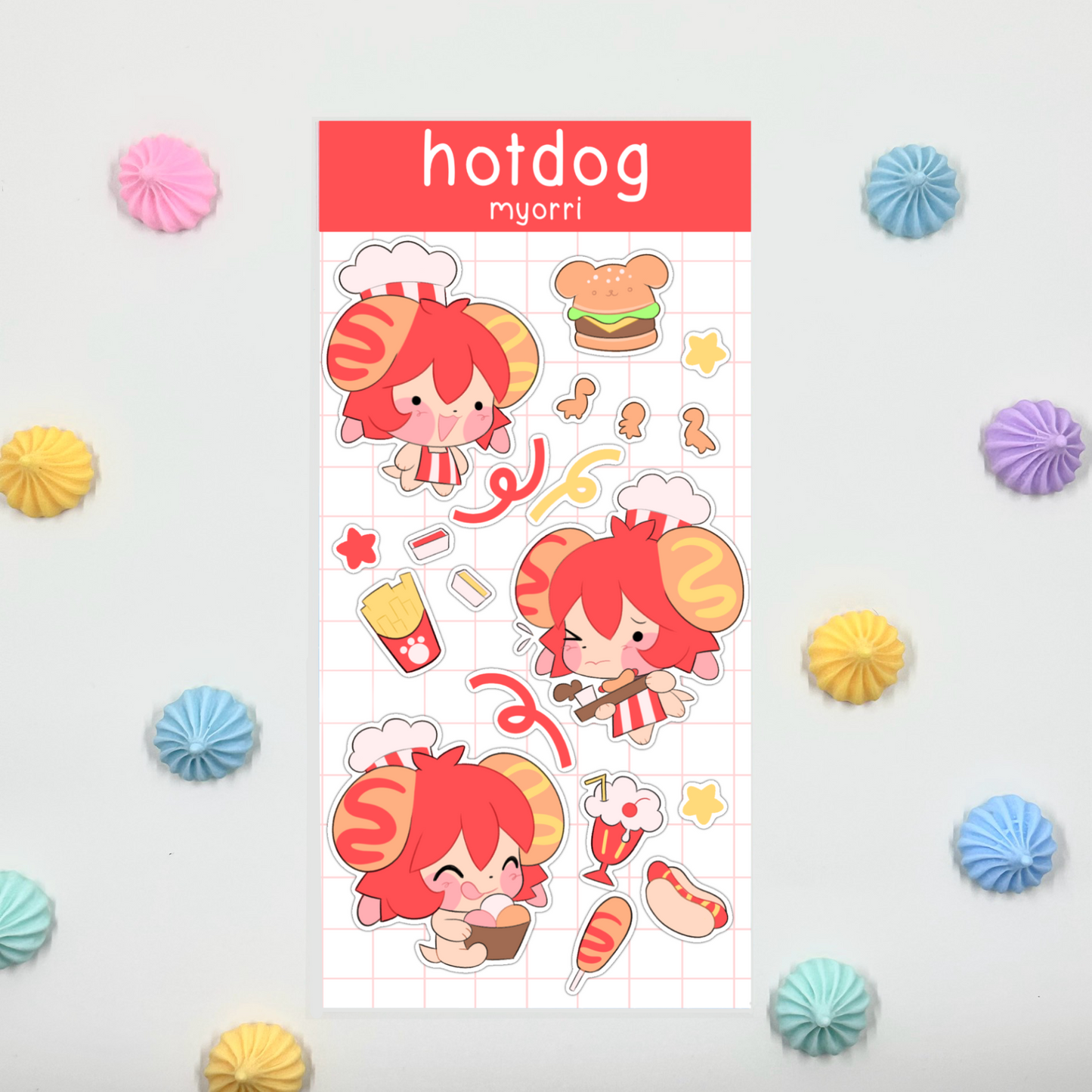 Hotdog Sticker Sheet by myorri
