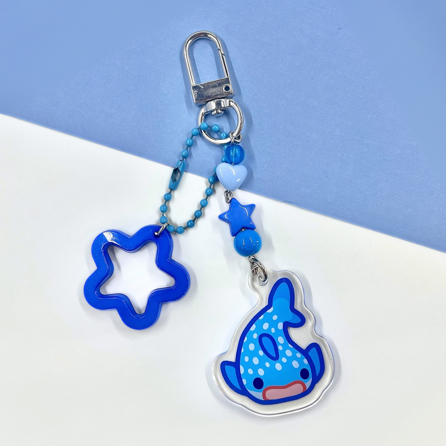 Whale Shark Beaded Keychain by Kitz Wurld