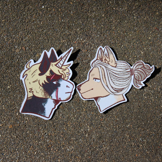 Sun & Moon Paper Stickers by Kaiioju