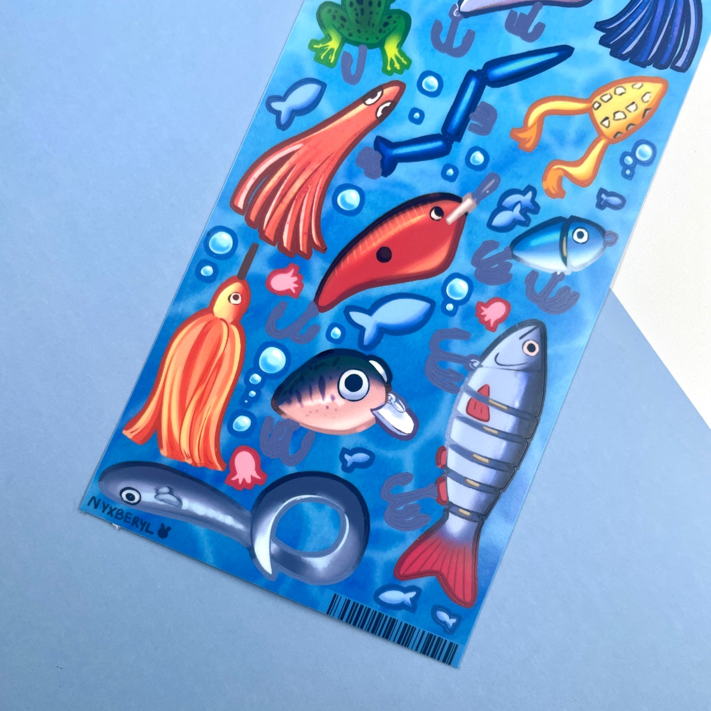 Gone Fishing sticker sheet by nyxberyl