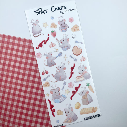 Chef Rats sticker sheet by nyxberyl