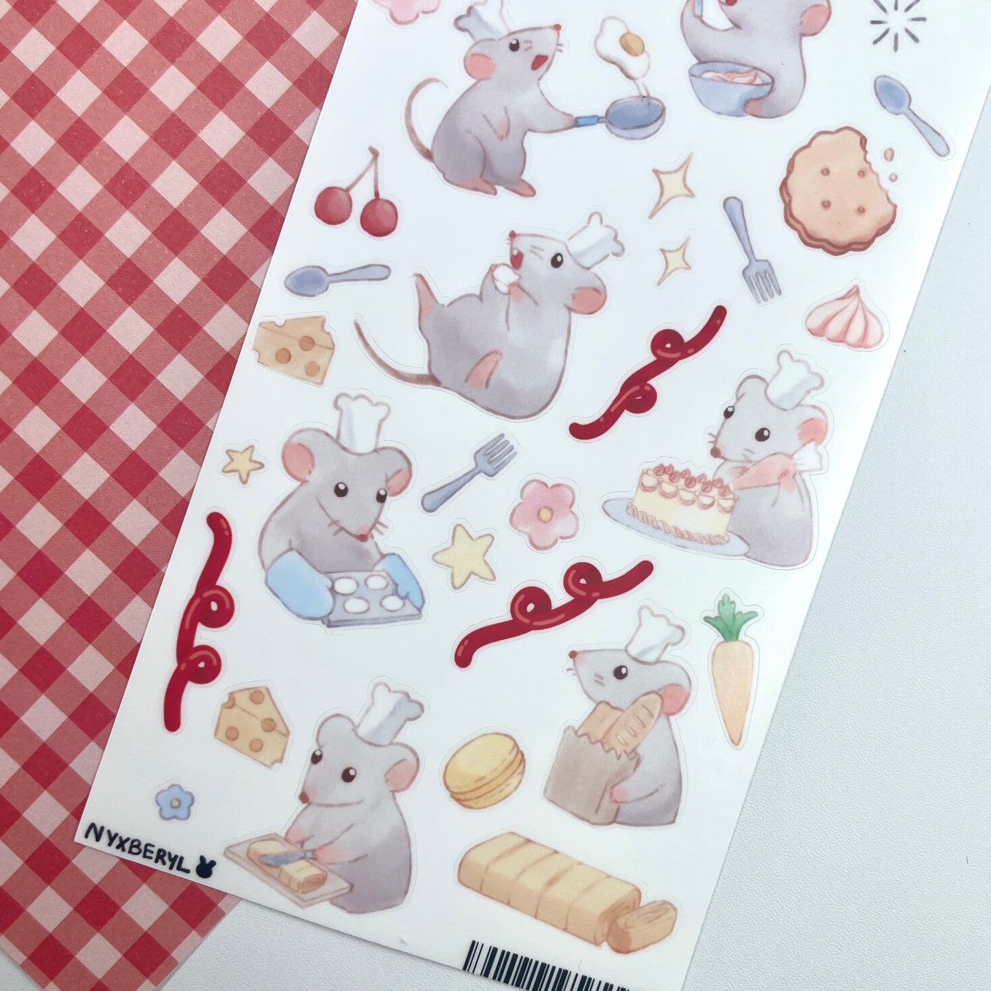 Chef Rats sticker sheet by nyxberyl