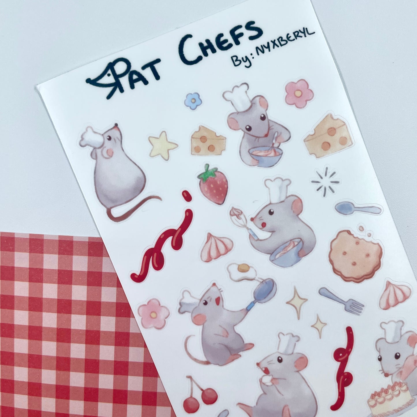 Chef Rats sticker sheet by nyxberyl