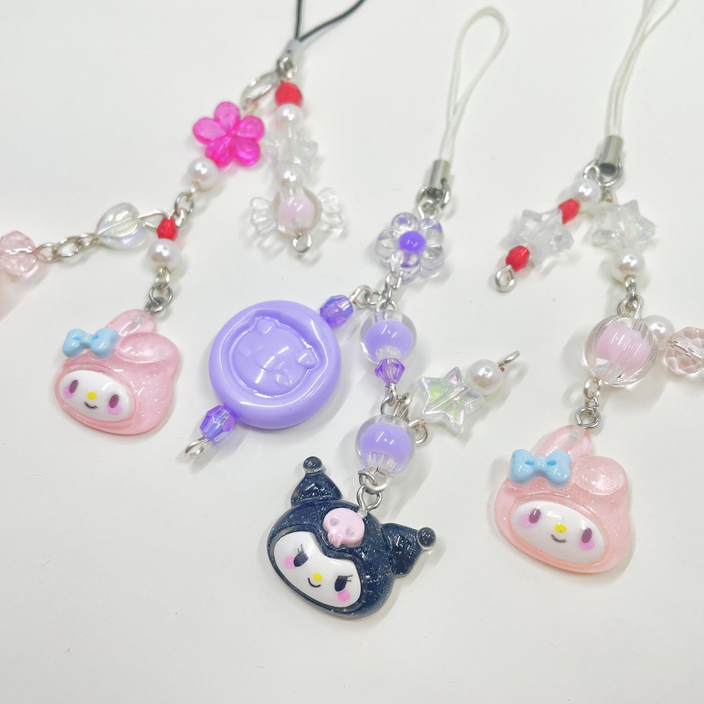Sanrio Beaded Phone Charms by Kitzchky