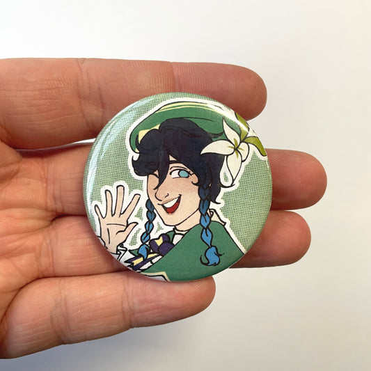 Genshin Impact Archon Trio Badges by FallowFrog