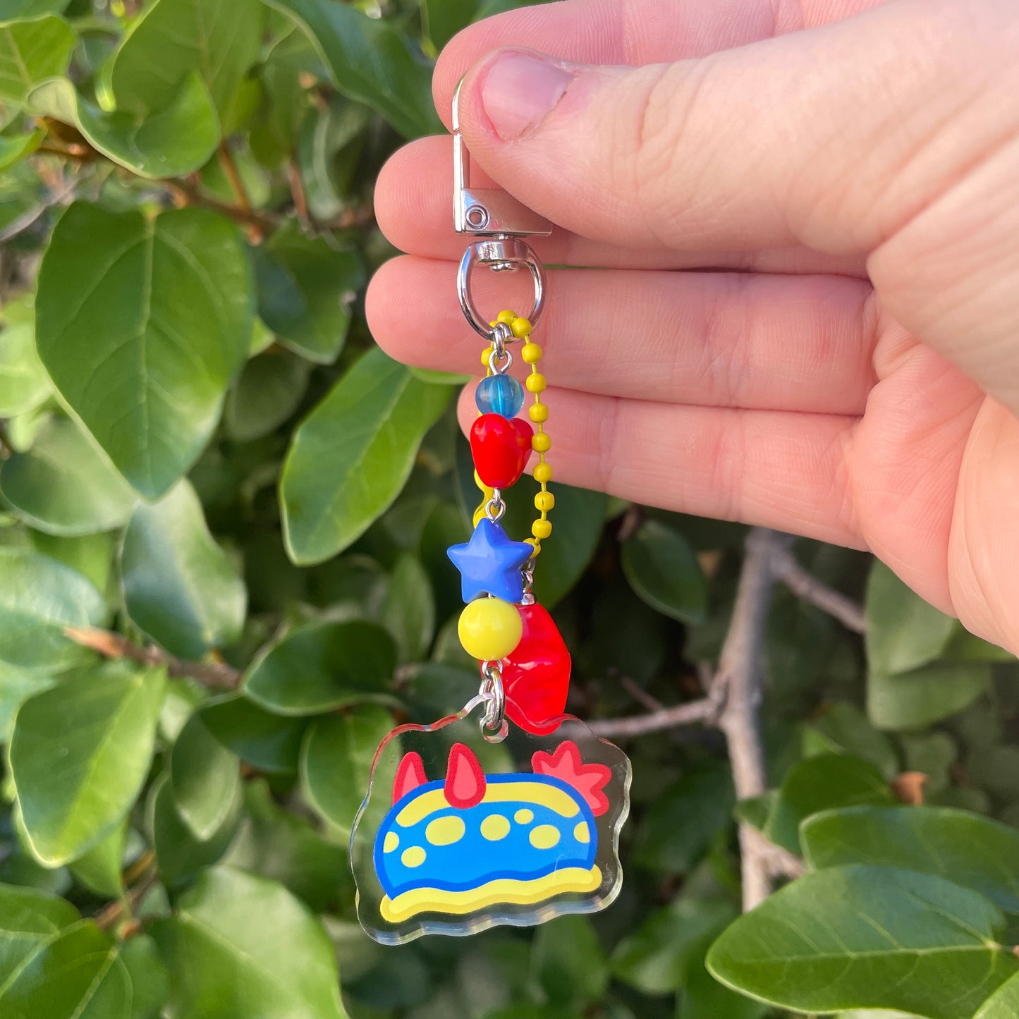 Sea Slug Beaded Keychain by Kitz Wurld