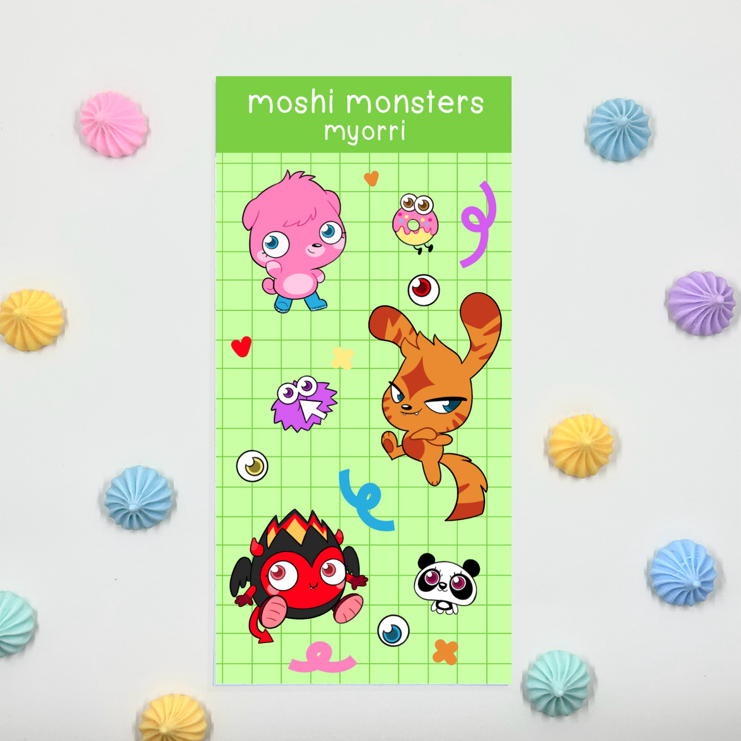Moshi Monsters Sticker Sheet by myorri