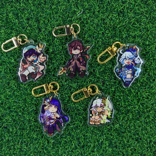 Genshin Acrylic Charms by actuallypunny