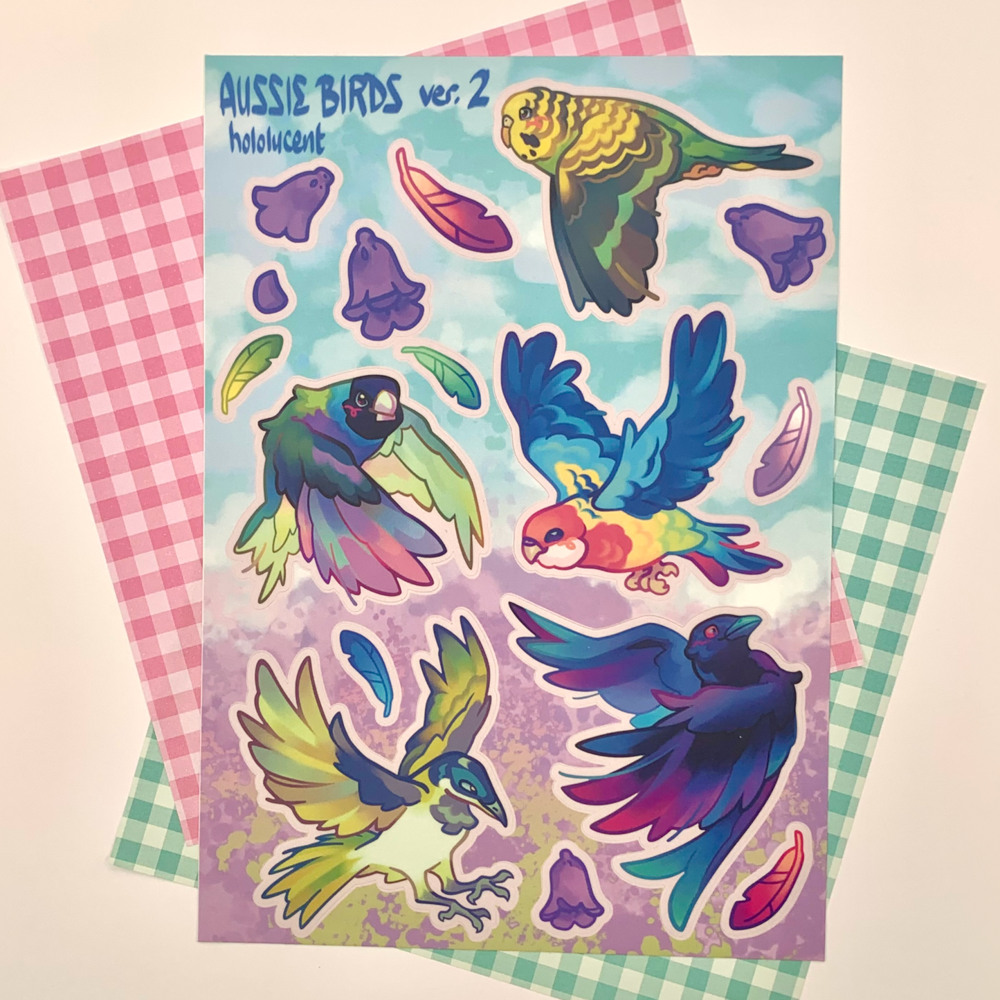 Aussie Birds Sticker Sheets by Hololucent