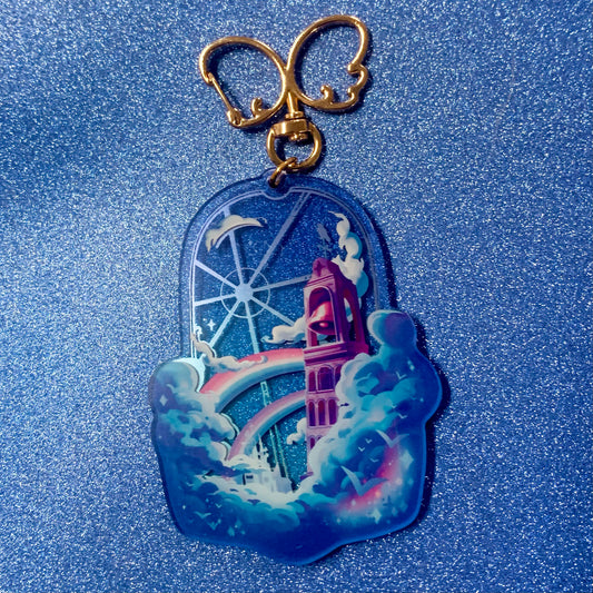 Belltower Foil Acrylic Charm by Hololucent