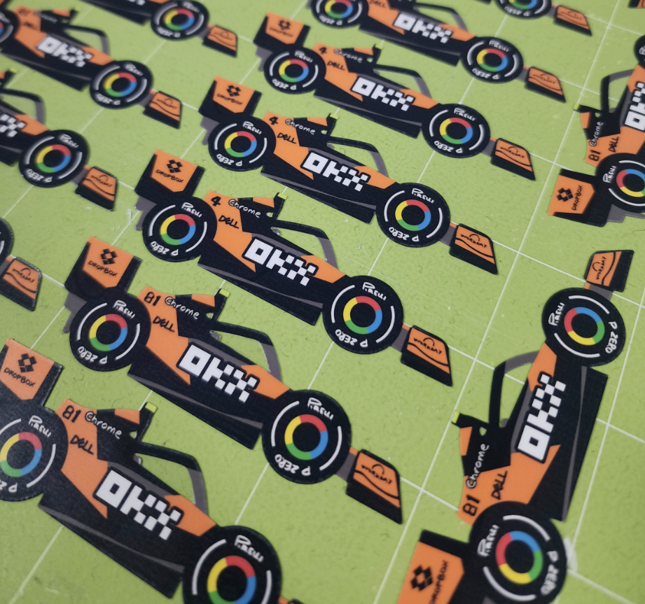 McLaren Formula 1 Team 2025 Die Cut Stickers by thlurp