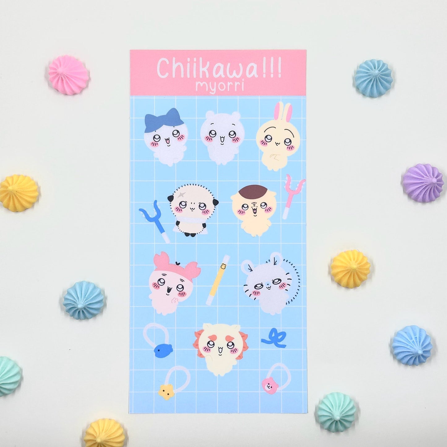 Chiikawa Sticker Sheet by myorri