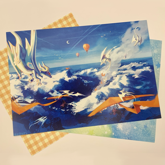 Dragon Alps Print by Hololucent