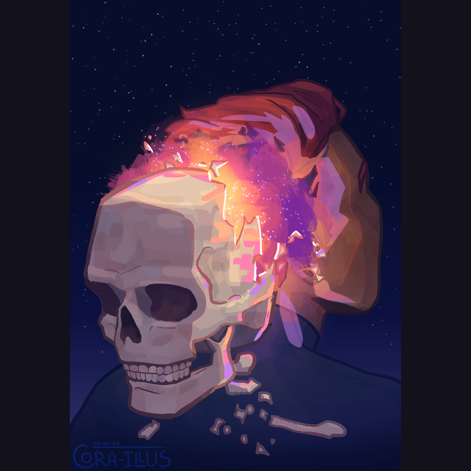 Gideon Shatter A4 Print by Jackaranda-Art