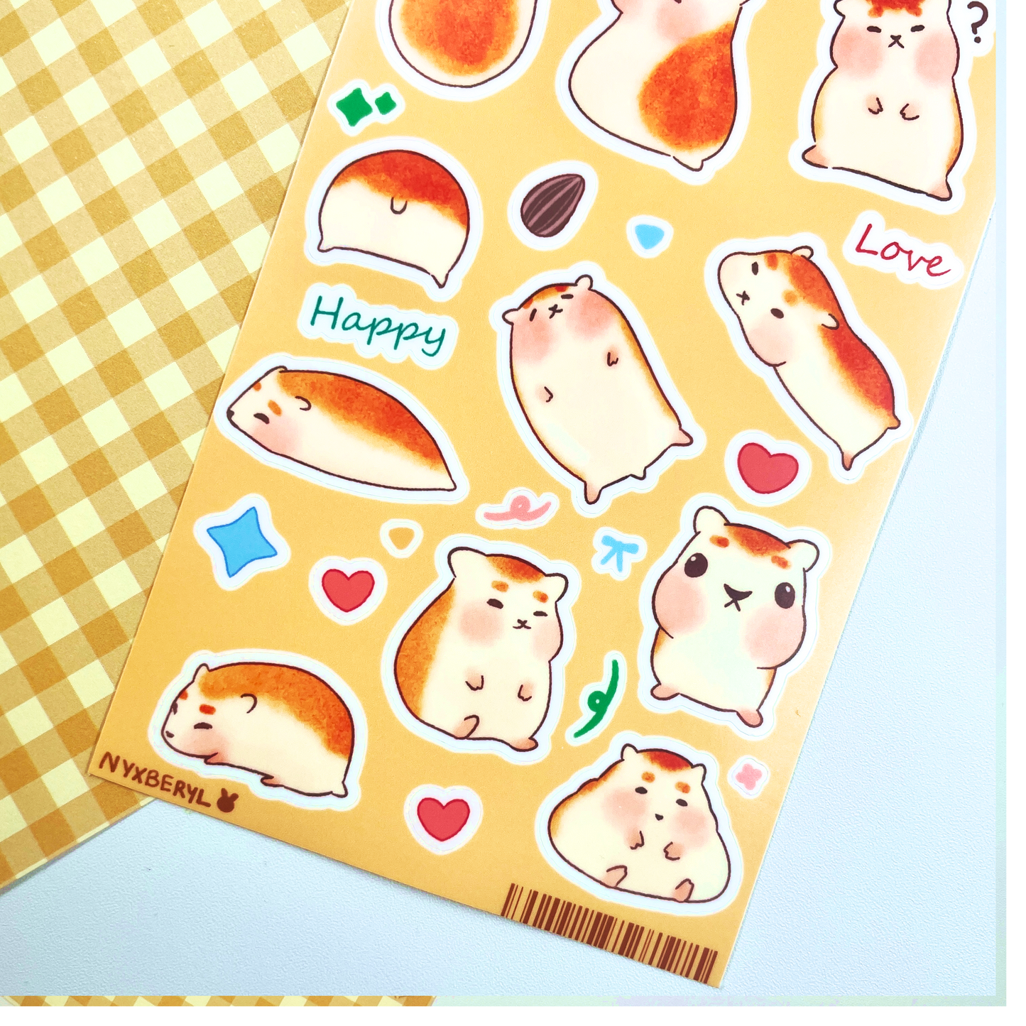 Hampter sticker sheet by nyxberyl