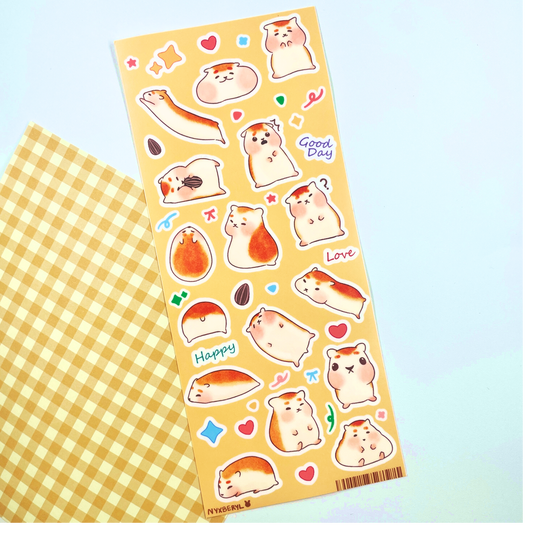 Hampter sticker sheet by nyxberyl