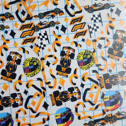 McLaren Formula 1 Team Deco Sticker Sheet by thlurp