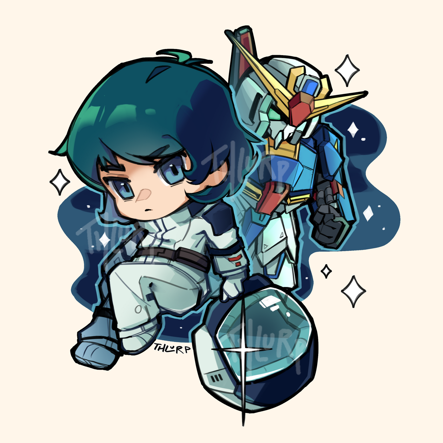 Kamille & Zeta Acrylic Charm by thlurp