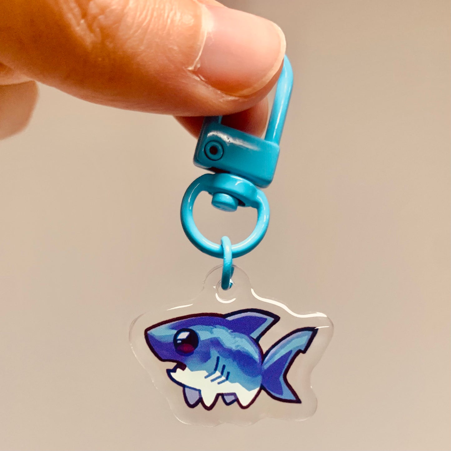 Tiny Shark Charm by Hololucent