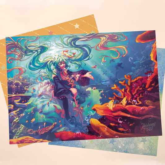 Miku Reef Print by Hololucent
