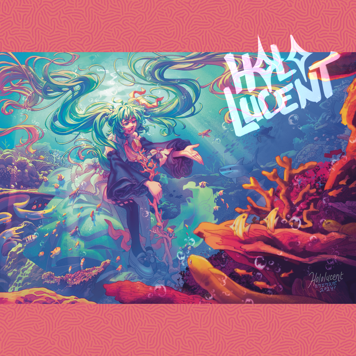 Miku Reef Print by Hololucent