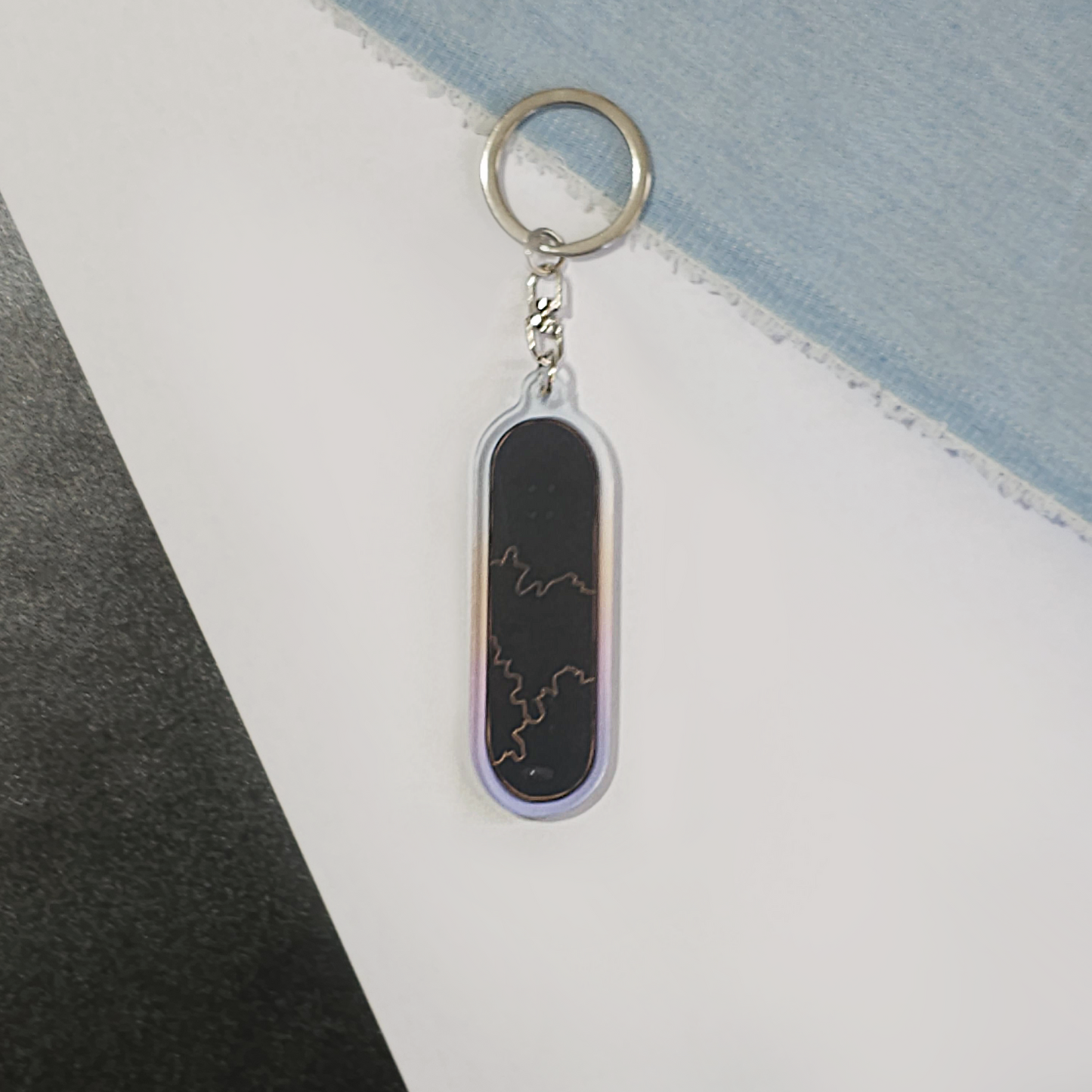 Dusk Skateboard Charm by Jackaranda Art