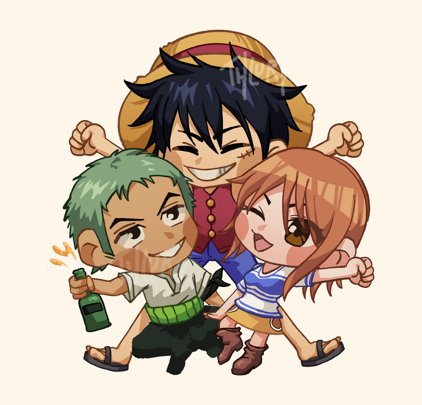 One Piece Acrylic Charm by thlurp