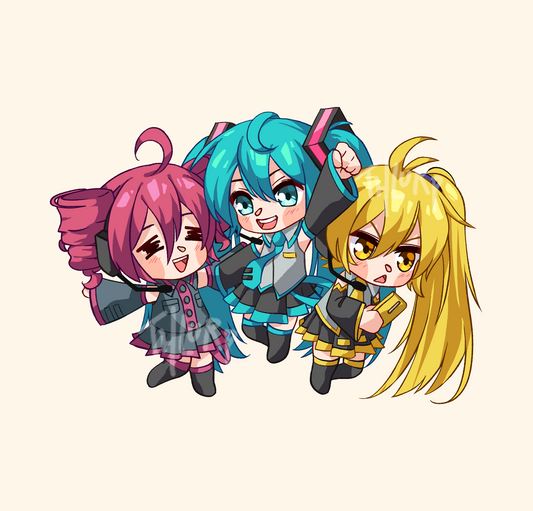 Triple Baka Acrylic Charm by thlurp