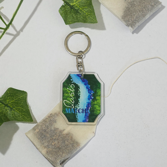 Oasis Matcha Teabag Tag Charm by Jackaranda Art