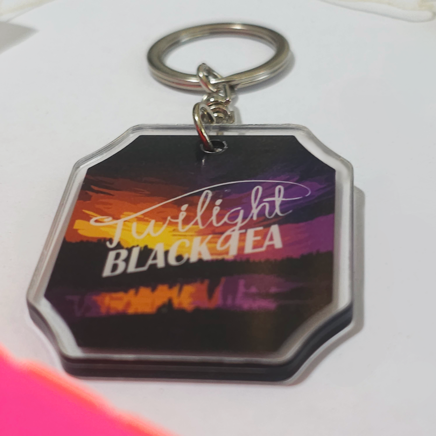 Twilight Black Tea Teabag Tag Charm by Jackaranda Art