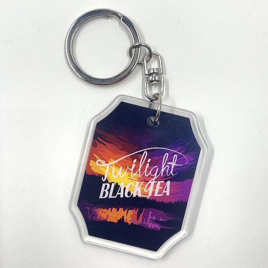 Twilight Black Tea Teabag Tag Charm by Jackaranda Art