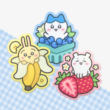 Chiikawa Fruit Stickers by Kitz Wurld