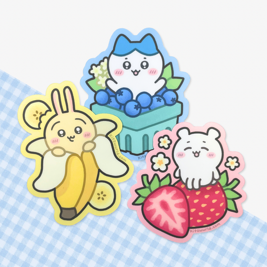 Chiikawa Fruit Stickers by Kitz Wurld