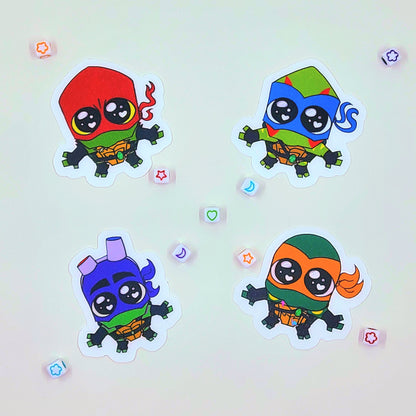 TMNT El Wiwi Stickers by fromhilltovale