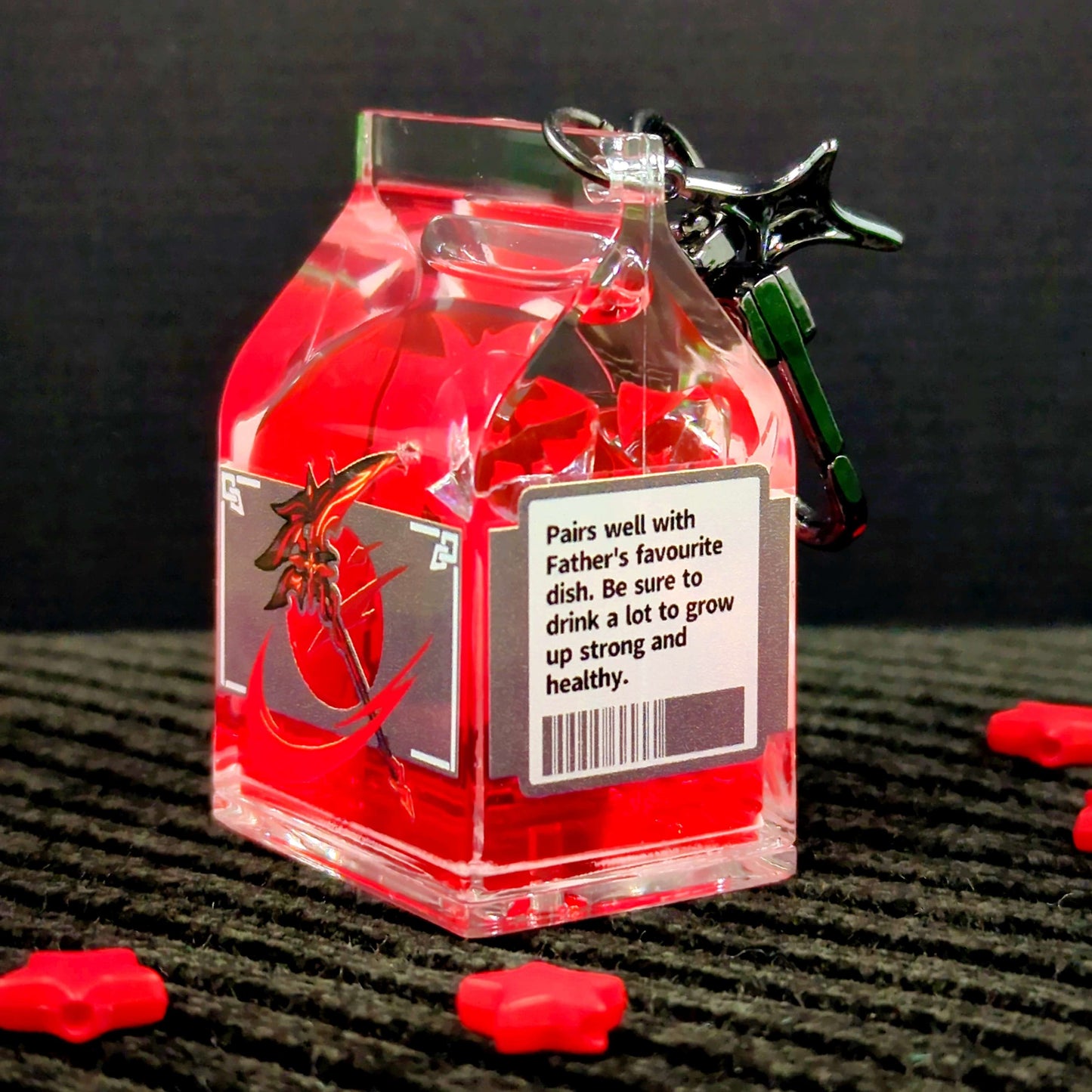 Arlecchino Liquid Milk Carton 3D Charm by actuallypunny