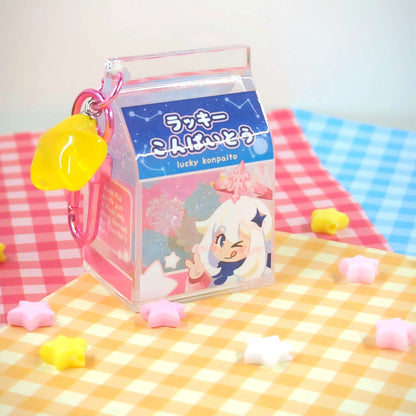 Paimon Konpeito Milk Carton 3D Charm by actuallypunny