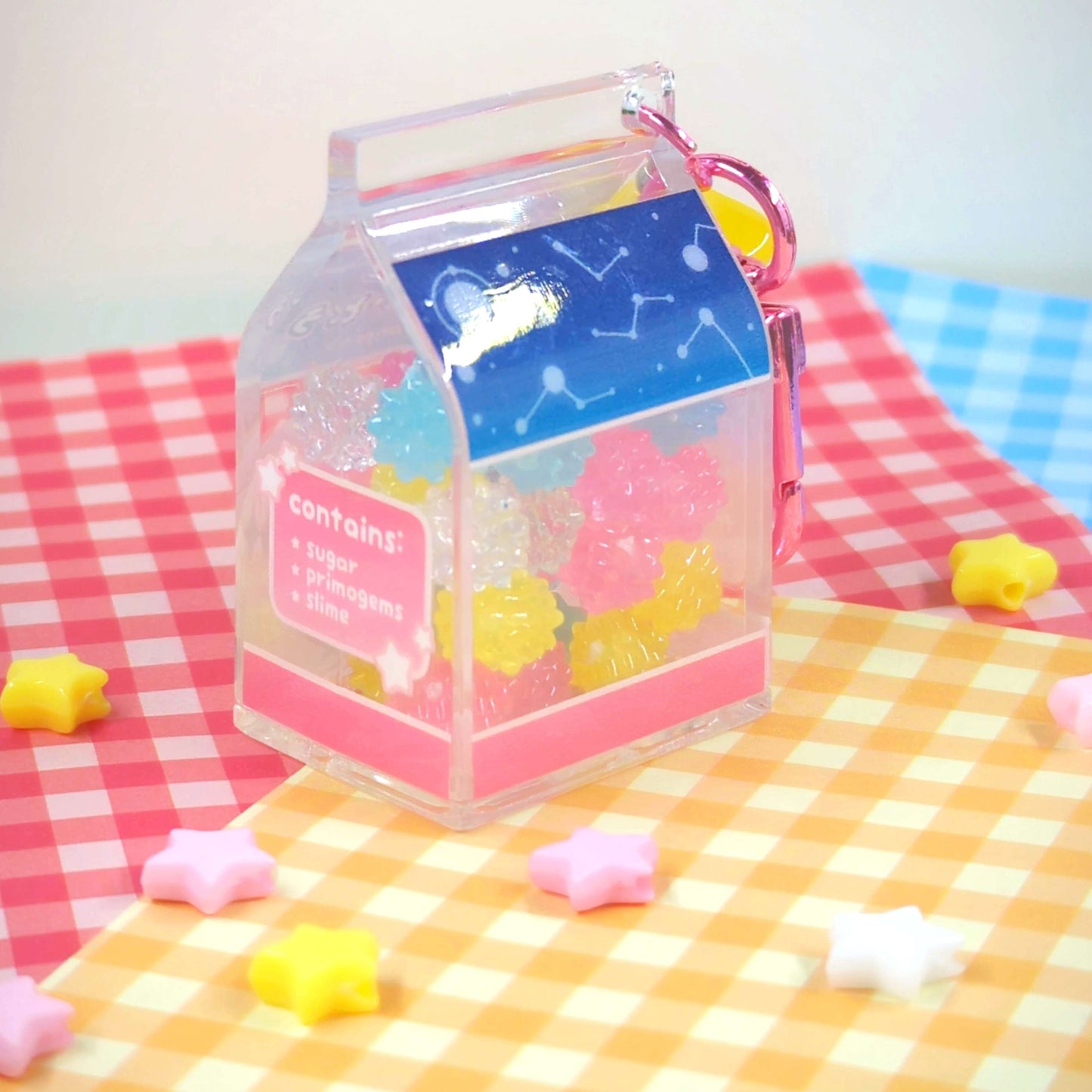 Paimon Konpeito Milk Carton 3D Charm by actuallypunny