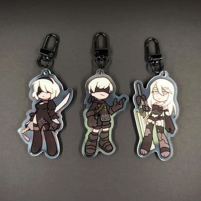 NieR: Automata Acrylic Charms by actuallypunny