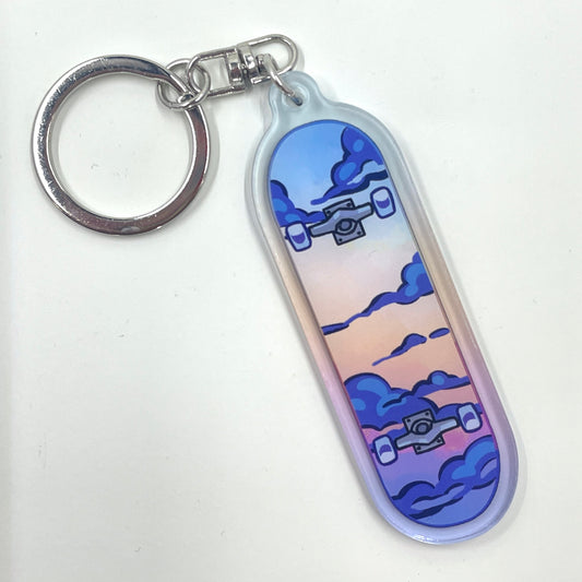 Dusk Skateboard Charm by Jackaranda Art