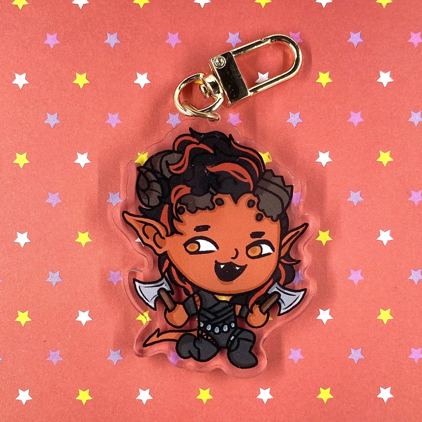 Baldur's Gate 3 Karlach Charm by Kitzchky