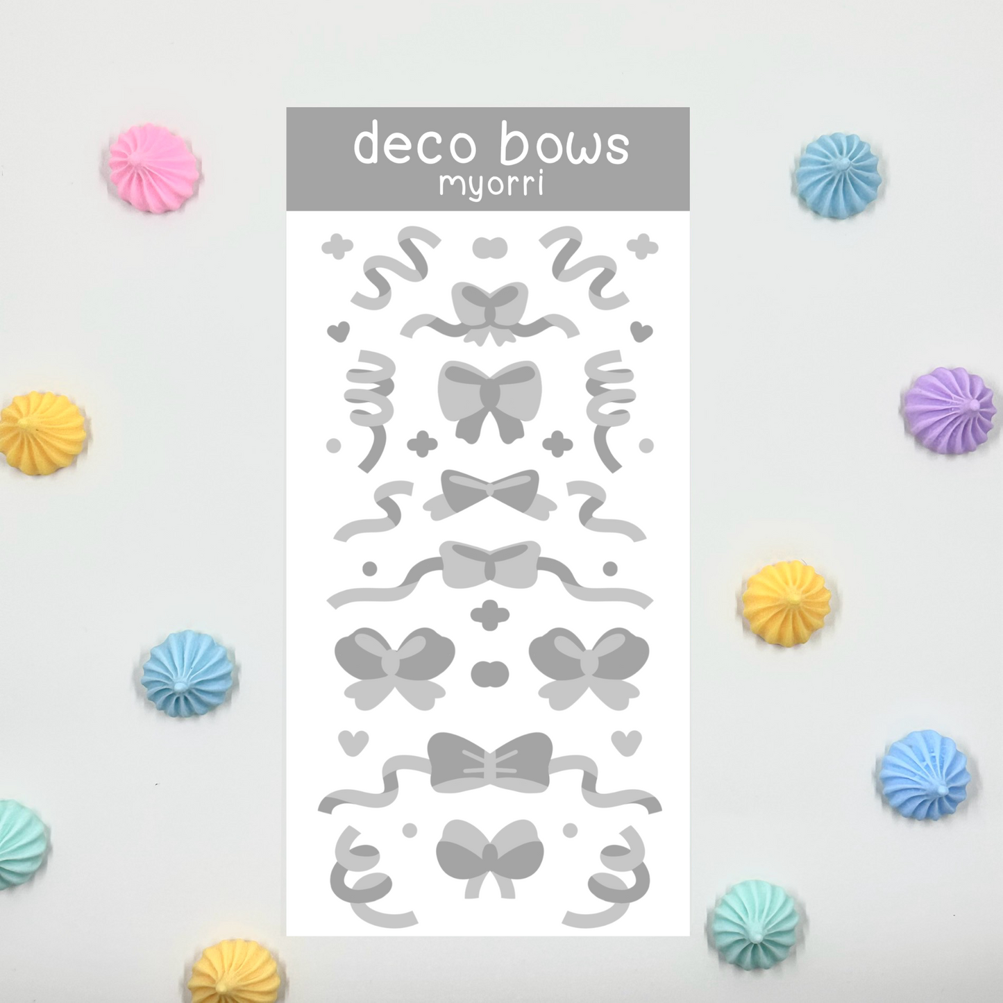 Deco Bows Sticker Sheet by myorri